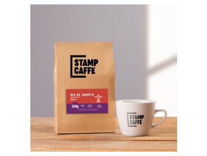 Káva Stamp Caffé - Rio de Janeiro; Odrodová káva - Brazília zrnková 100% Arabica 250g