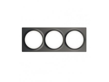 Trojrámik pre vypínače Walli - FIBARO Walli Triple Cover Plate Anthracite (FG-Wx-PP-0004-8)