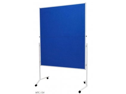 Moderačná textilná tabuľa modrá 120x150cm - skladacia