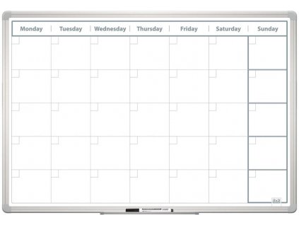 Mesačná plánovacia tabuľa 60x90 ENG
