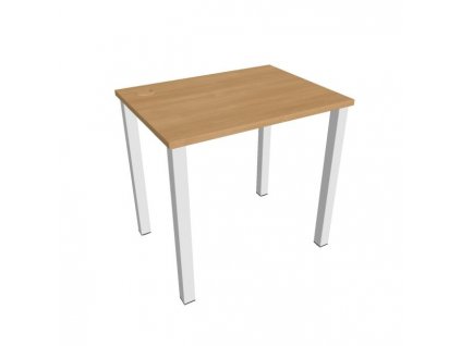 Pracovný stôl Uni, 80x75,5x60 cm, dub/biela
