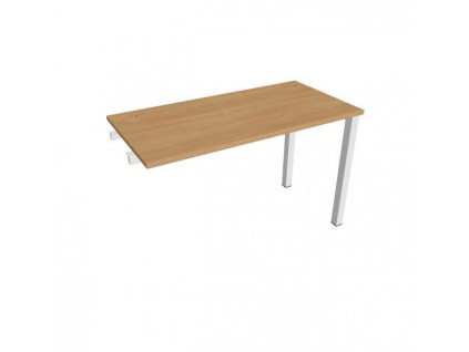 Pracovný stôl Uni k pozdĺ. reťazenie, 120x75,5x60 cm, dub/sivá