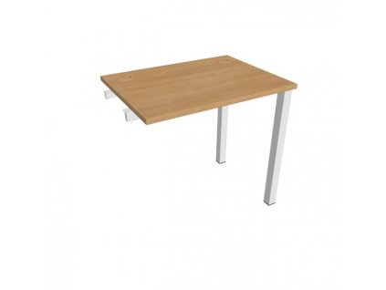 Pracovný stôl Uni k pozdĺ. reťazenie, 80x75,5x60 cm, dub/sivá