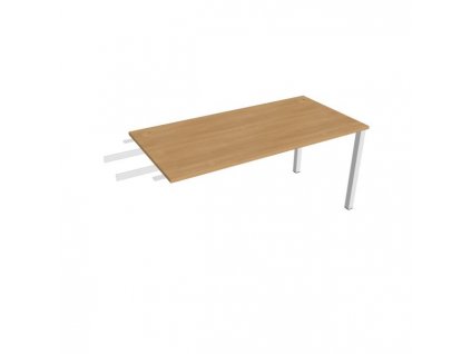 Pracovný stôl Uni, reťaziaci, 160x75,5x80 cm, dub/biela