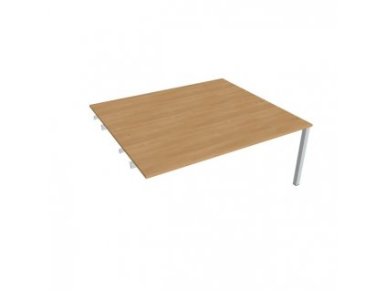 Pracovný stôl Uni k pozdĺ. reťazenie, 180x75,5x160 cm, dub/biela