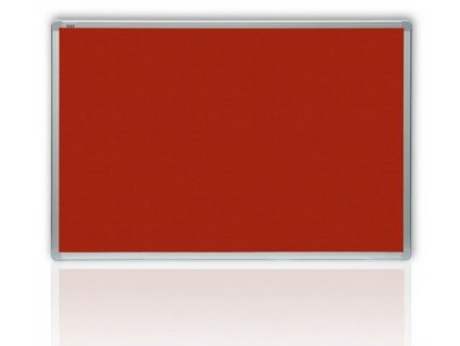 Filcová červená tabuľa v hliníkovom ráme 180x120 cm