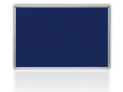 Filcová modrá tabuľa v hliníkovom ráme 90x60 cm