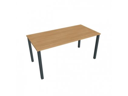 Rokovací stôl Uni, 160x75,5x80 cm, dub/čierna