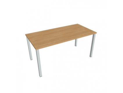 Rokovací stôl Uni, 160x75,5x80 cm, dub/sivá