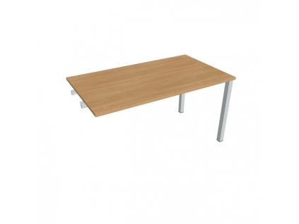 Rokovací stôl Uni k pozdĺ. reťazenie, 140x75,5x80 cm, dub/sivá