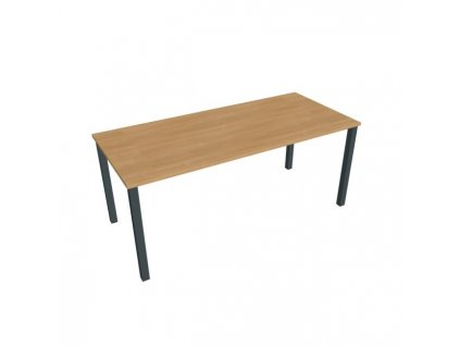 Rokovací stôl Uni, 180x75,5x80 cm, dub/čierna