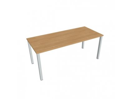 Rokovací stôl Uni, 180x75,5x80 cm, dub/sivá