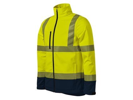 HV Drop Softshellová bunda unisex (Velikost L, Varianta fluorescenčná žltá)