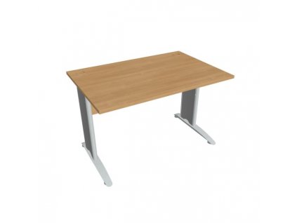 Pracovný stôl Cross, 120x75,5x80 cm, dub/kov