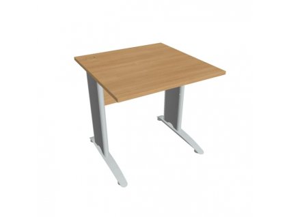 Pracovný stôl Cross, 80x75,5x80 cm, dub/kov