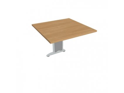 Doplnkový stôl Cross, 80x75,5x80 cm, dub/kov