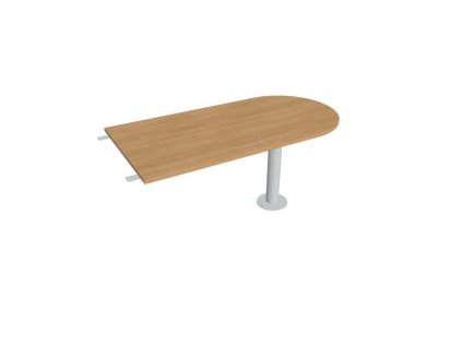 Doplnkový stôl Flex, 160x75,5x80 cm, dub/kov