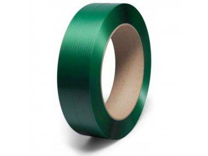 Viazacia páska PET 15,5m 0,60mm 2000m 406 zelená,330kg,zdrsnený povrch