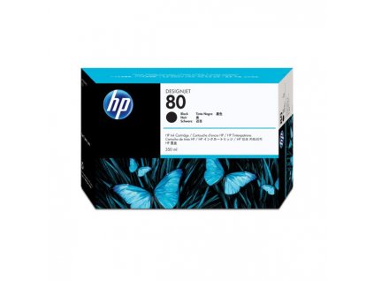 Atramentová náplň HP C4871A HP 80 pre Designjet 1000 black (350 ml)