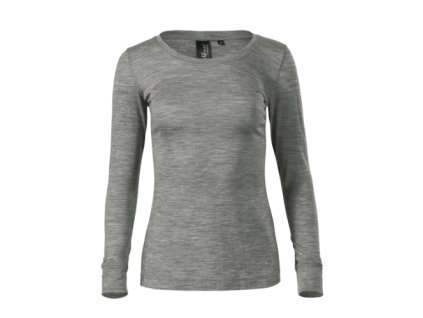 Merino Rise LS Tričko dámske (Velikost M, Varianta tmavosivý melír)