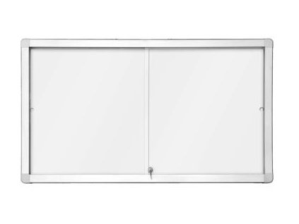 Horizontálne magnetická vitrína s posuvnými dverami 141x 70 cm (12xA4)