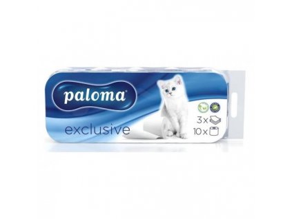 Toaletný papier 3-vrstvový PALOMA EXCLUSIV biely 10 ks
