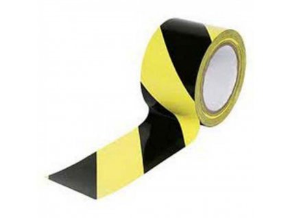 Výstražná páska 100mmx33m žlto čierna PVC