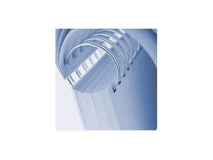 Drôtená väzba 2:1, 11,1mm strieborna
