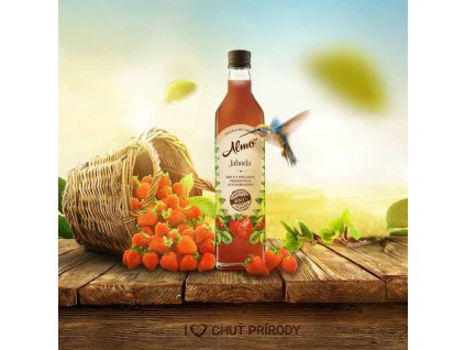 ALMO sirup JAHODA 50% ovocia 0,5L