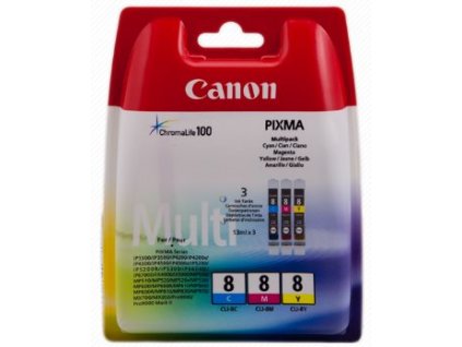 kazeta CANON CLI-8 C/M/Y PACK Pixma iP4200/5300, MP500/530/600/610/800