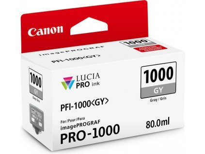 kazeta CANON PFI-1000GY Gray iPF PRO-1000 (80 ml)