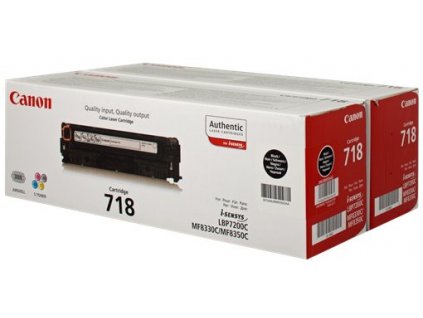 toner CANON CRG-718 black (2ks) LBP 7200CDN, MF 8330CDN/8350CDN (2x 3400 str.)