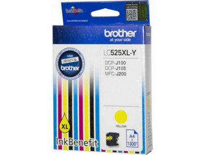 kazeta BROTHER LC-525XL Yellow DCP-J100/J105, MFC-J200 (1300 str.)