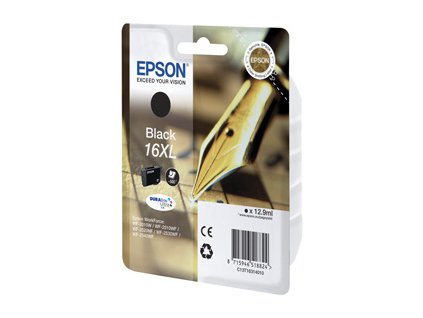 kazeta EPSON WF2520/2530/2540/2750 T163 Black XL 16 (500 str.)