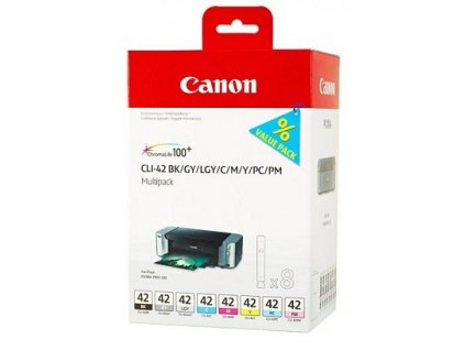 kazeta CANON CLI-42BK/GY/LGY/C/M/Y/PC/PM PACK PIXMA Pro 100