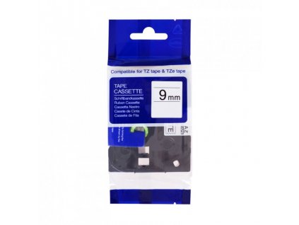 kompatibilná páska pre BROTHER TZE-221, TZE221 čierne písmo, biela páska Tape (9mm)