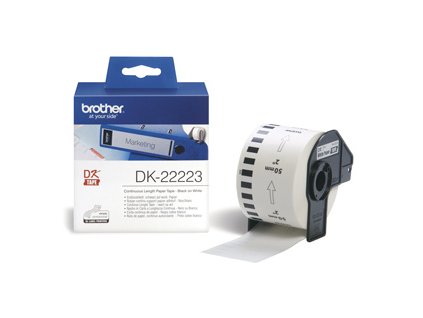rolka BROTHER DK22223 Continuous Paper Tape (Biela 50mm)