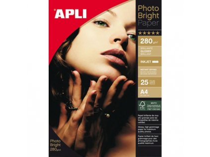 Fotopapier APLI A4 Bright, 280g, 25 hárkov
