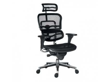Kancelárska stolička Ergohuman sieťovaná, SY, čierna