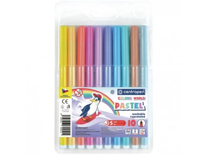 Sada popisovačov Centropen Pastel 7550/10S