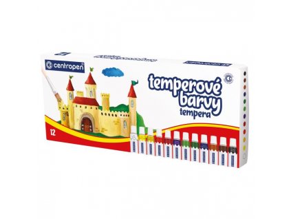 Temperové farby Centropen 12 farieb 12ml