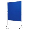 Moderačná textilná tabuľa modrá 120x150cm - skladacia