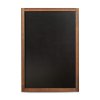 Čierna tabuľa na kriedy v drevenom ráme 60x87 cm