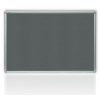 Filcová šedá tabuľa v hliníkovom ráme 150x120 cm