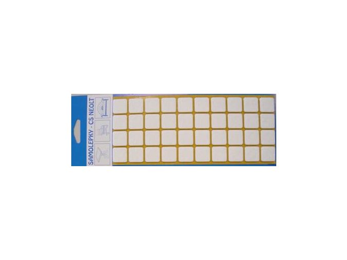 SAMOLEPÍCÍ FILCOVÉ PODLOŽKY bílé 20x20mm