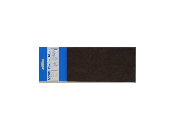 SAMOLEPÍCÍ FILCOVÉ PODLOŽKY hnědé 100x200mm