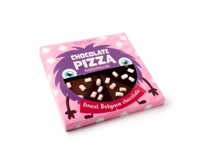 Bernard étcsokoládé és tejcsokoládé pizza marshmallow habcukorkával 105g