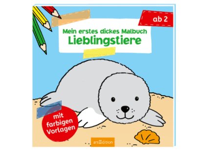 Mein erstes dickes Malbuch Lieblingstiere