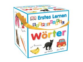 Erstes Lernen Stapelwürfel Wörter