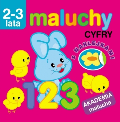 Cyfry z naklejkami Akademia malucha 2-3 lata